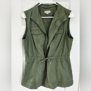 Merona Green Sleeveless Vest